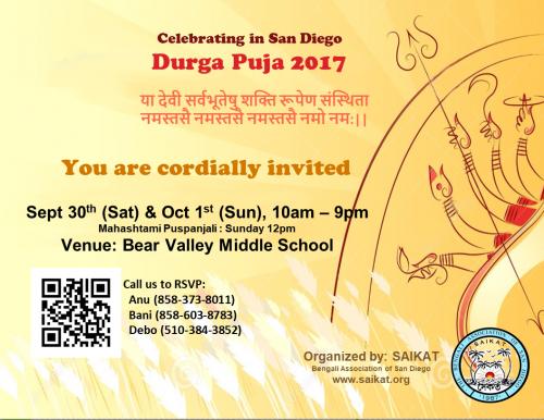 Durga Puja 2017 In San Diego